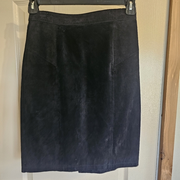 Paris Sport Club Dresses & Skirts - Vintage Leather Tube Shaped Womens Skirt Size 9/10 By Paris Sport Club